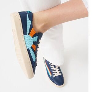 Soludos Navy and Light Blue Sneakers